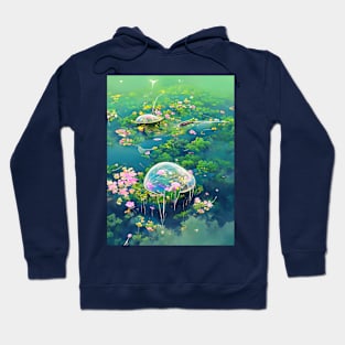 Waterlilies Bubblespace Hoodie